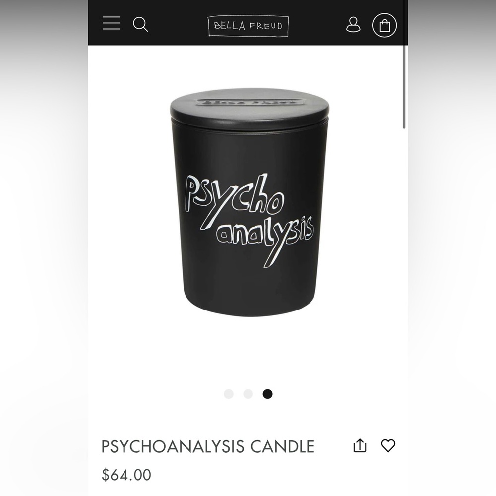 Bella Freud “Psychoanalysis” Candle